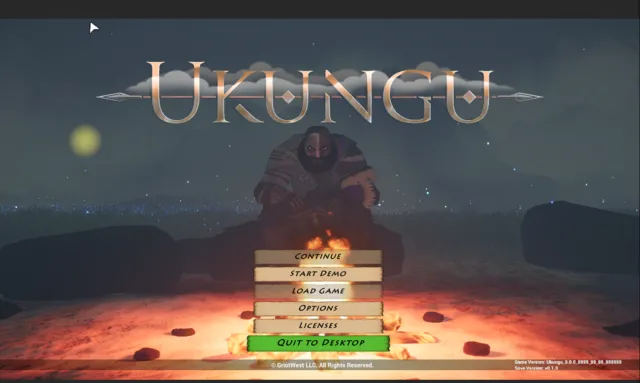 Demo title screen